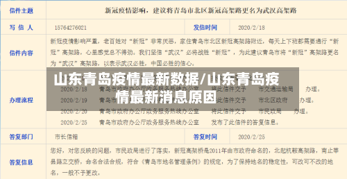 山东青岛疫情最新数据/山东青岛疫情最新消息原因-第3张图片