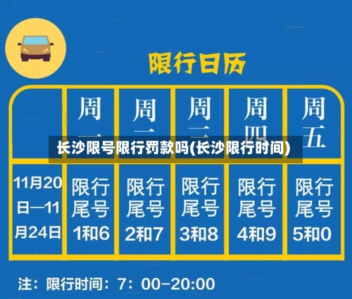 长沙限号限行罚款吗(长沙限行时间)