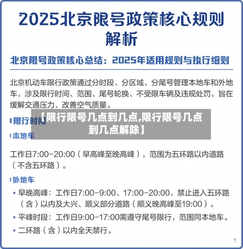 【限行限号几点到几点,限行限号几点到几点解除】-第2张图片