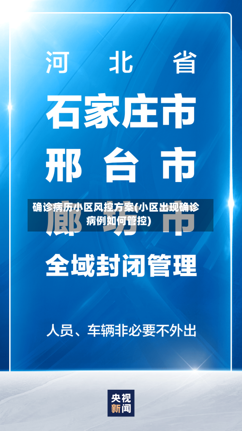 确诊病历小区风控方案(小区出现确诊病例如何管控)