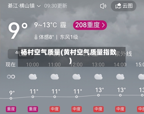 杨村空气质量(黄村空气质量指数)