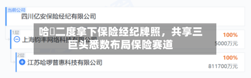 哈啰二度拿下保险经纪牌照，共享三巨头悉数布局保险赛道-第2张图片