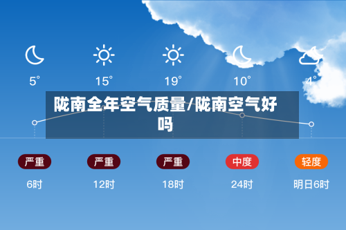 陇南全年空气质量/陇南空气好吗-第2张图片