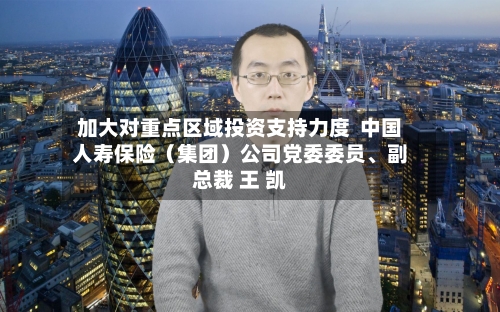 加大对重点区域投资支持力度  中国人寿保险（集团）公司党委委员、副总裁 王 凯-第2张图片