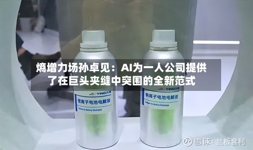 熵增力场孙卓见:AI为一人公司提供了在巨头夹缝中突围的全新范式-第3张图片