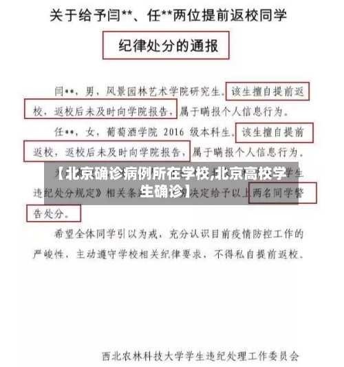 【北京确诊病例所在学校,北京高校学生确诊】-第2张图片