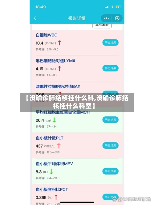 【没确诊肺结核挂什么科,没确诊肺结核挂什么科室】-第2张图片