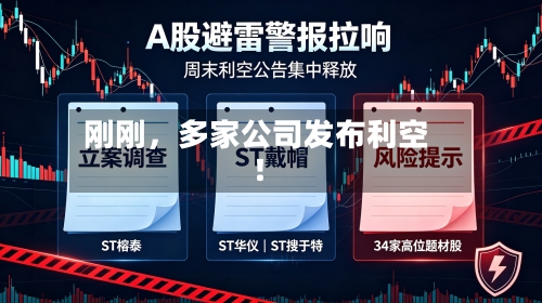 刚刚，多家公司发布利空！-第2张图片