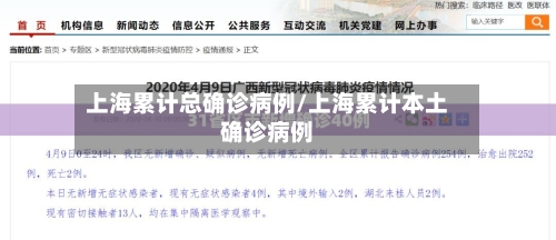 上海累计总确诊病例/上海累计本土确诊病例-第3张图片