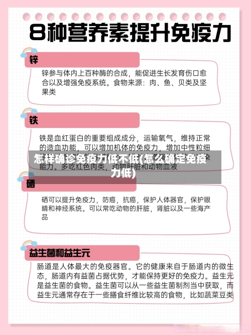 怎样确诊免疫力低不低(怎么确定免疫力低)