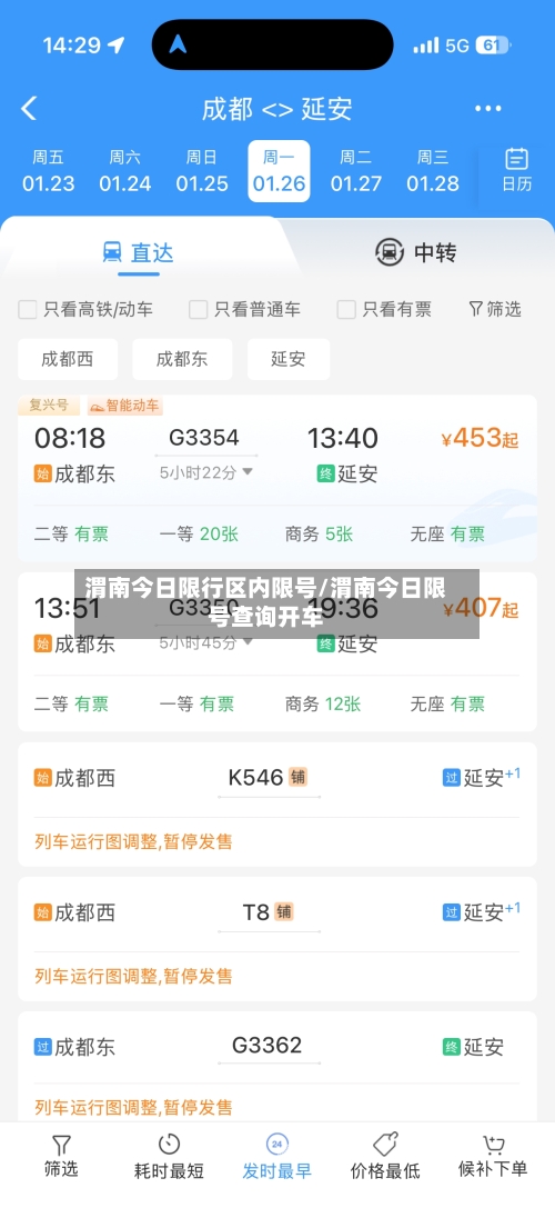 渭南今日限行区内限号/渭南今日限号查询开车