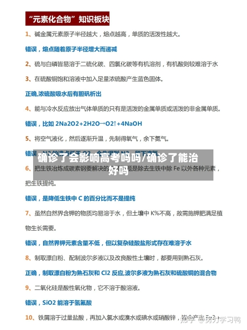 确诊了会影响高考吗吗/确诊了能治好吗