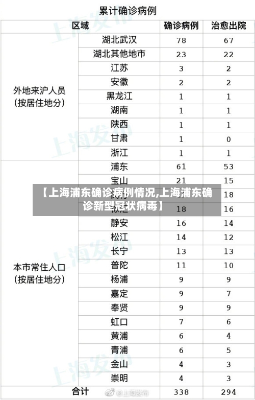 【上海浦东确诊病例情况,上海浦东确诊新型冠状病毒】-第2张图片