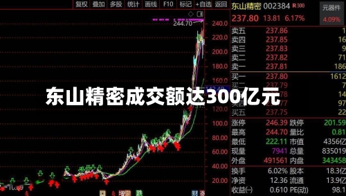 东山精密成交额达300亿元