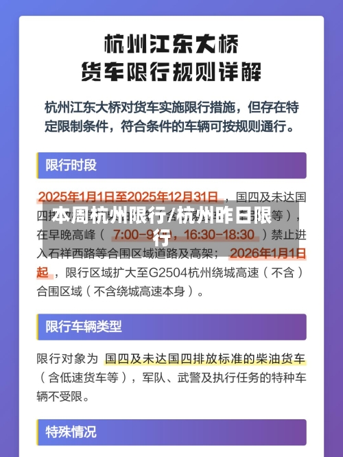本周杭州限行/杭州昨日限行-第3张图片