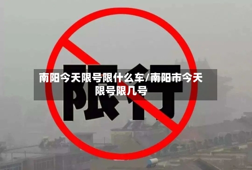南阳今天限号限什么车/南阳市今天限号限几号-第3张图片