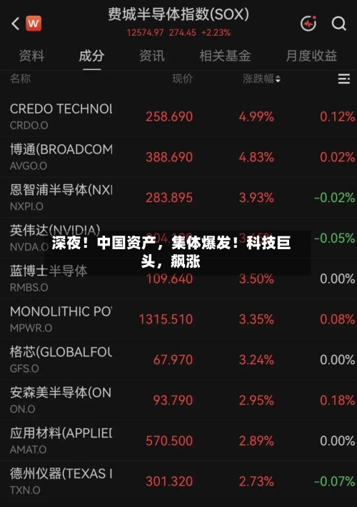 深夜!中国资产,集体爆发!科技巨头,飙涨