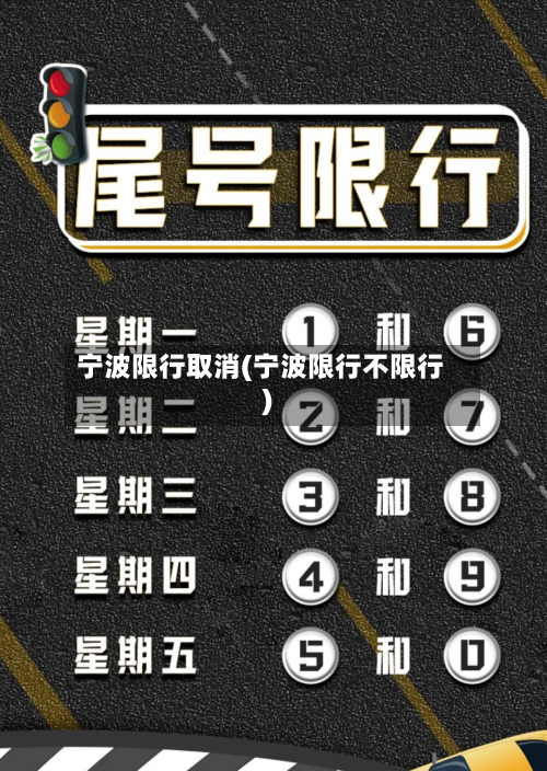 宁波限行取消(宁波限行不限行)