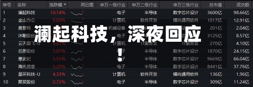 澜起科技,深夜回应!