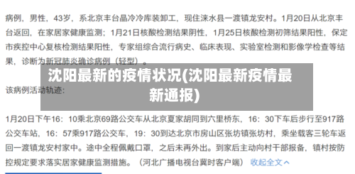 沈阳最新的疫情状况(沈阳最新疫情最新通报)-第3张图片