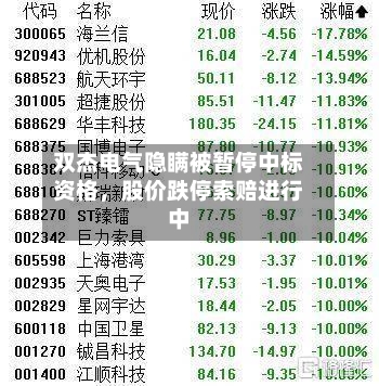 双杰电气隐瞒被暂停中标资格，股价跌停索赔进行中-第3张图片