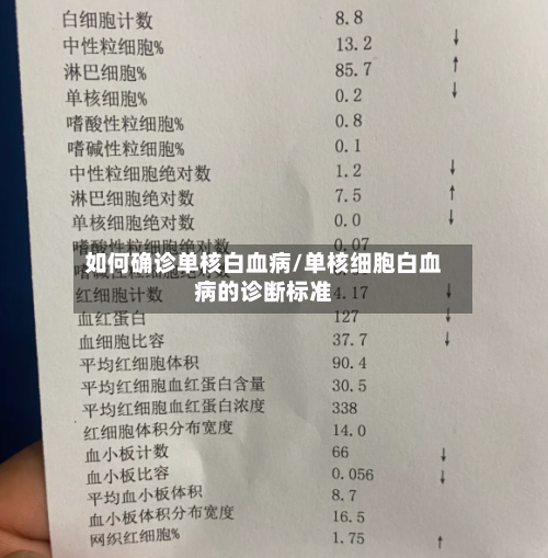 如何确诊单核白血病/单核细胞白血病的诊断标准-第3张图片