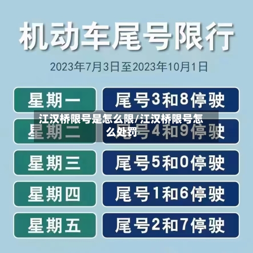 江汉桥限号是怎么限/江汉桥限号怎么处罚-第3张图片