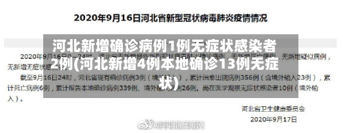 河北新增确诊病例1例无症状感染者2例(河北新增4例本地确诊13例无症状)-第2张图片