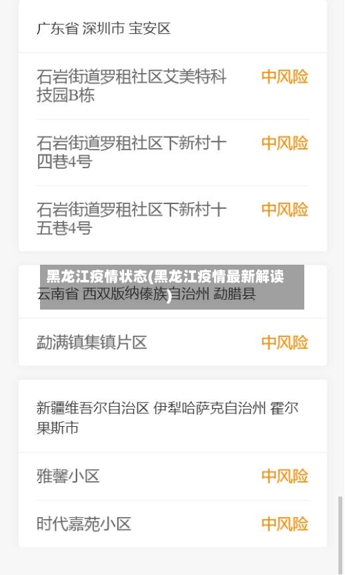 黑龙江疫情状态(黑龙江疫情最新解读)-第3张图片