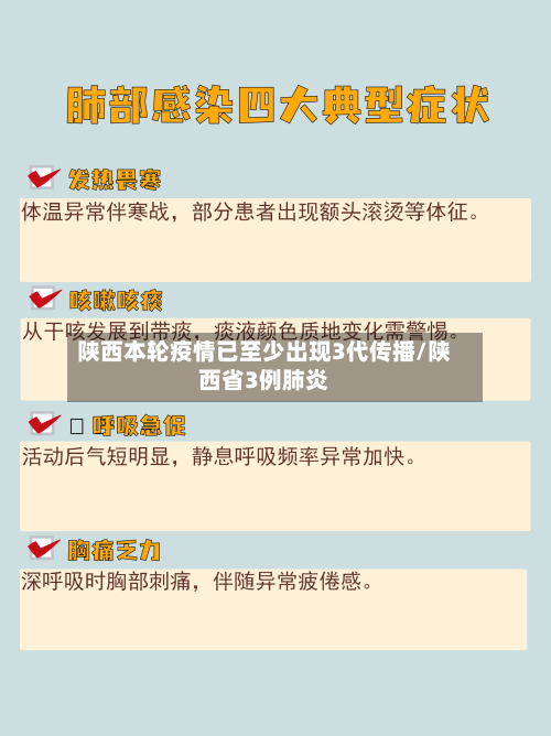 陕西本轮疫情已至少出现3代传播/陕西省3例肺炎-第3张图片