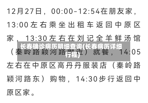 长春确诊病历明细查询(长春病历详细行程)-第2张图片