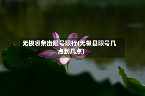 无极哪条街限号限行(无极县限号几点到几点)