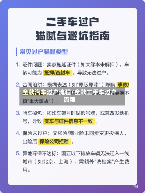 全款汽车过户流程/全款二手车过户流程-第2张图片