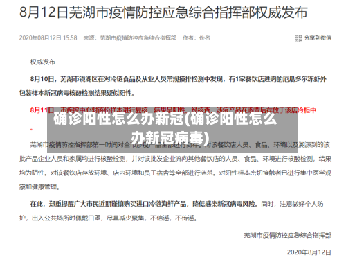 确诊阳性怎么办新冠(确诊阳性怎么办新冠病毒)-第2张图片