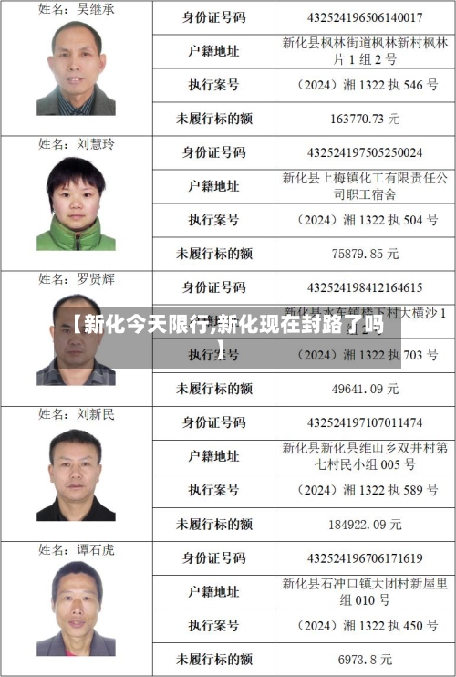 【新化今天限行,新化现在封路了吗】
