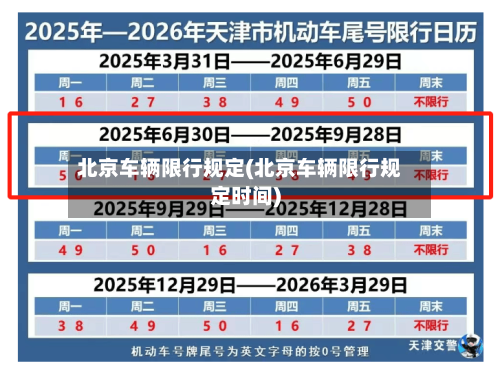 北京车辆限行规定(北京车辆限行规定时间)