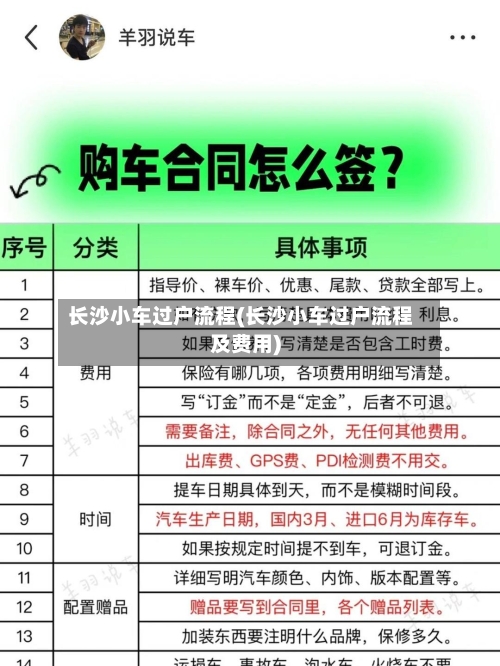 长沙小车过户流程(长沙小车过户流程及费用)-第2张图片