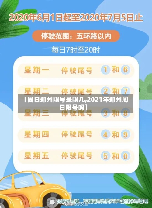 【周日郑州限号是限几,2021年郑州周日限号吗】
