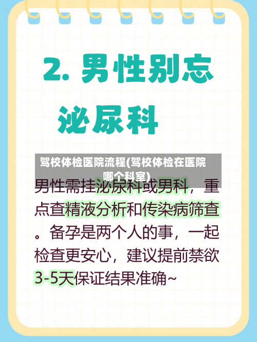 驾校体检医院流程(驾校体检在医院哪个科室)-第2张图片