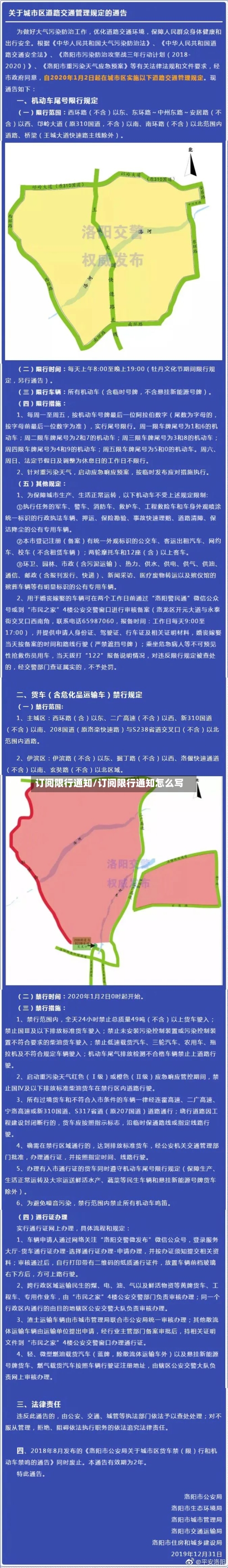 订阅限行通知/订阅限行通知怎么写
