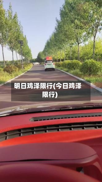 明日鸡泽限行(今日鸡泽限行)-第2张图片