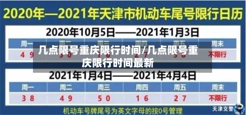 几点限号重庆限行时间/几点限号重庆限行时间最新-第3张图片