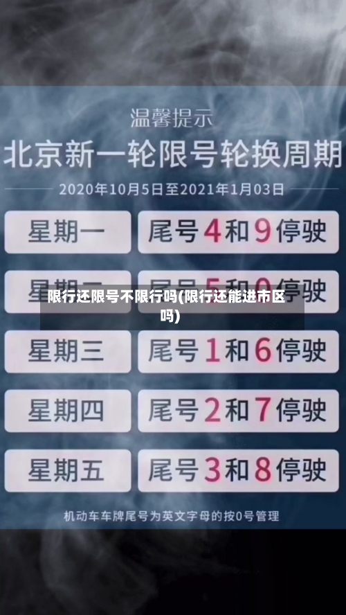 限行还限号不限行吗(限行还能进市区吗)