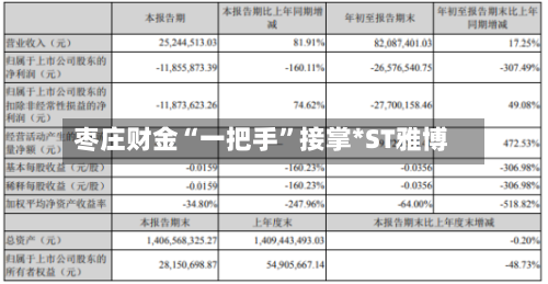 枣庄财金“一把手	”接掌*ST雅博-第2张图片