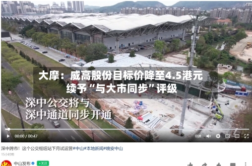 大摩：威高股份目标价降至4.5港元 续予“与大市同步”评级-第2张图片