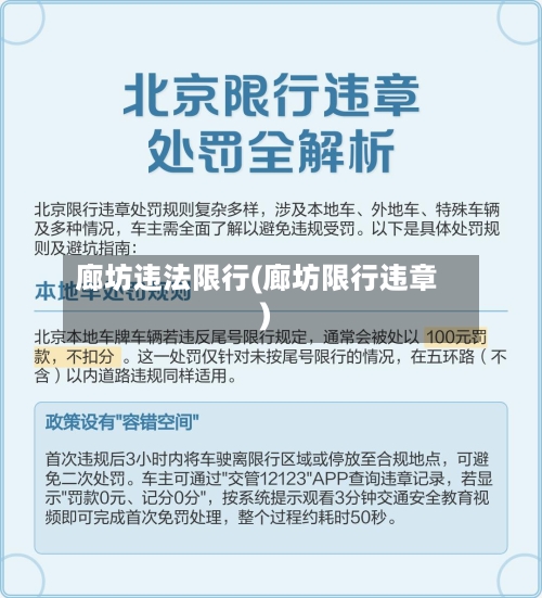 廊坊违法限行(廊坊限行违章)