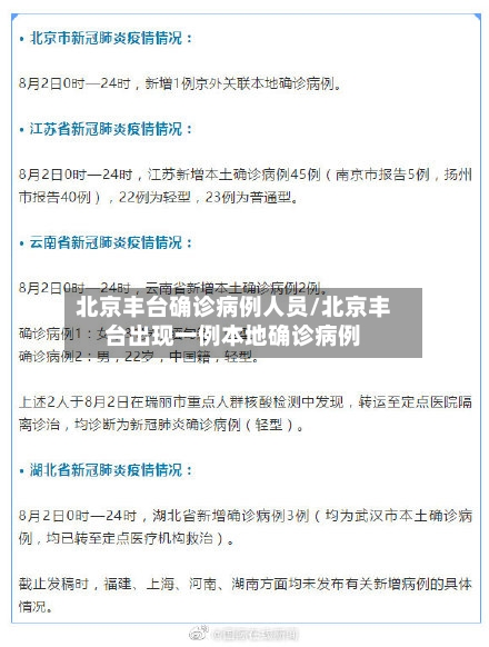 北京丰台确诊病例人员/北京丰台出现一例本地确诊病例-第2张图片