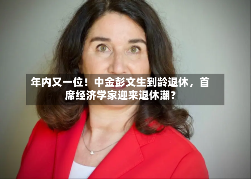 年内又一位！中金彭文生到龄退休，首席经济学家迎来退休潮？