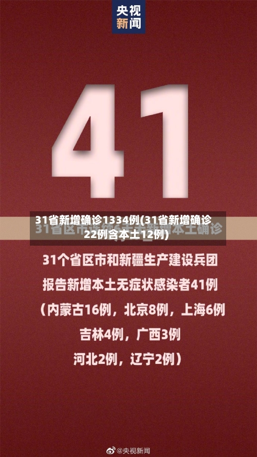 31省新增确诊1334例(31省新增确诊22例含本土12例)-第3张图片